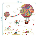 Air Balloon Wall Stickers Baby Kids Childen Room Fairy Decoration Background