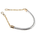 2pc PU Leather Braided Handbag Shoulder Bag Strap Chain Handle 60cm