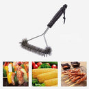12 Stainless Steel Wire Bristle BBQ Barbecue Grill Brush Home Tools Nice G5Q1