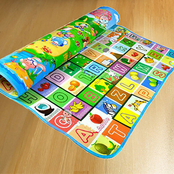 Waterproof Floor Play Mat Rug Child Infant Baby Kid Crawling Game Mat Tw VSK