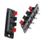 4 Way Speaker Terminal Strip Block Push Release Connector, Audio Cable Clip