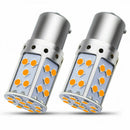 BAU15S 7507 Turn Signal Light PY21W 1156PY Canbus No Error Led Bulb Amber Lamp*2