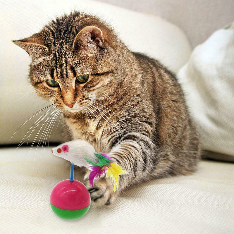 Pet Cat Toys Plush Mouse Kitten Plastic Playing Balls Funny Pets Supplies