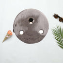 2* 43mm Floor-mounted Door Stops Satin Half Moon Doors Stoppers  Stainle OUU