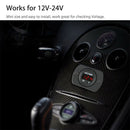 Durable Car Motorcycle Led Battery Gauge Digital Voltmeter Easy To Use 12-24V