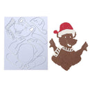 Christmas Bear Joint DIY Metal Scrapbook Embossing Craft Cutting Die