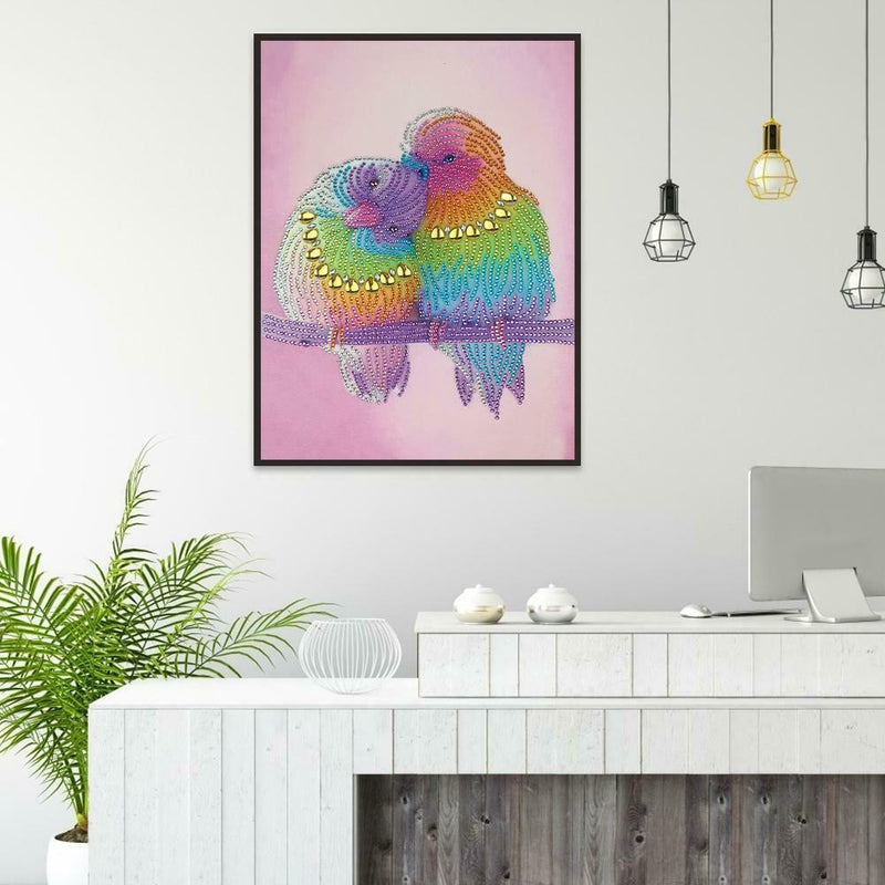 5D DIY Special Shaped Diamond Painting Bird Cross Stitch Mosaic Craft Kits