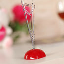 Desk Standing Heart Shape Wire Photo Holder Card Paper Note Memo Clip Decoration