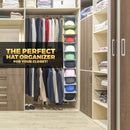 Hat Rack 10 Shelf Hanging Closet Hat Organizer for Hat Storage - Protect Yo K5P7