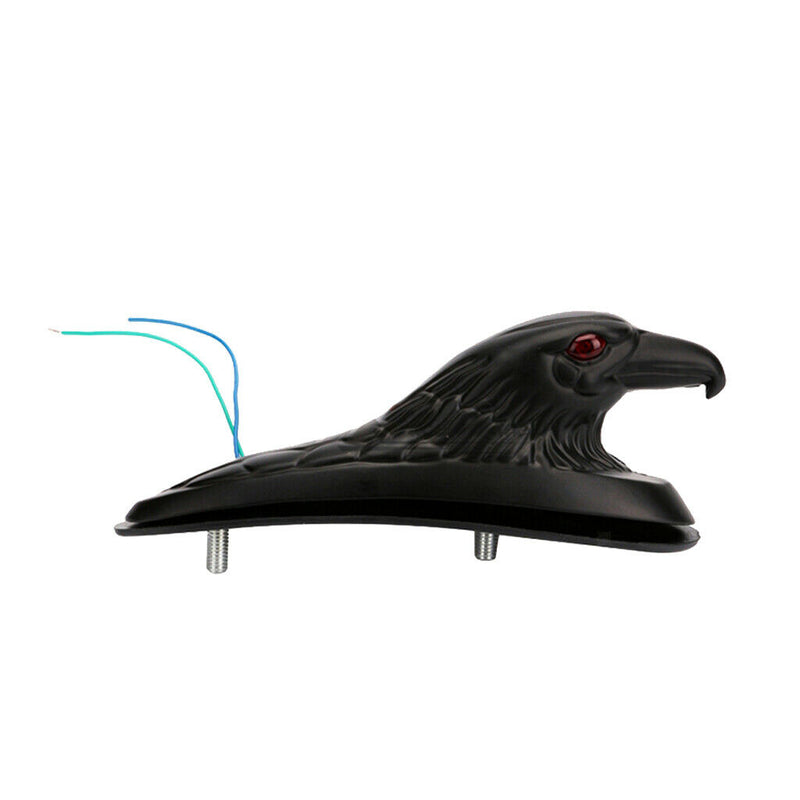 Motorcycle Black Front  Eagle Head With Red LED Eyes