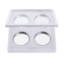Clear Lid Empty 4 Slots Eyeshadow Lipstick Powder Box Case Cosmetic Packing