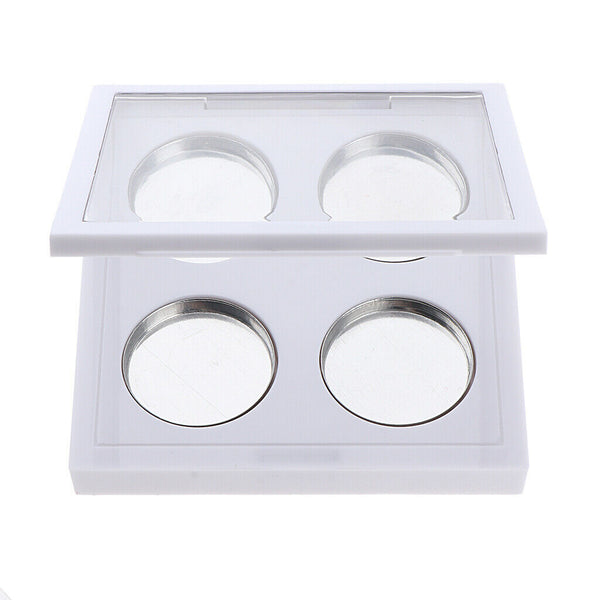 Clear Lid Empty 4 Slots Eyeshadow Lipstick Powder Box Case Cosmetic Packing