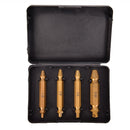 4PCS Titanium Screw Extractor Drill BitsTool Set Broken Damaged Bolt Remover FT