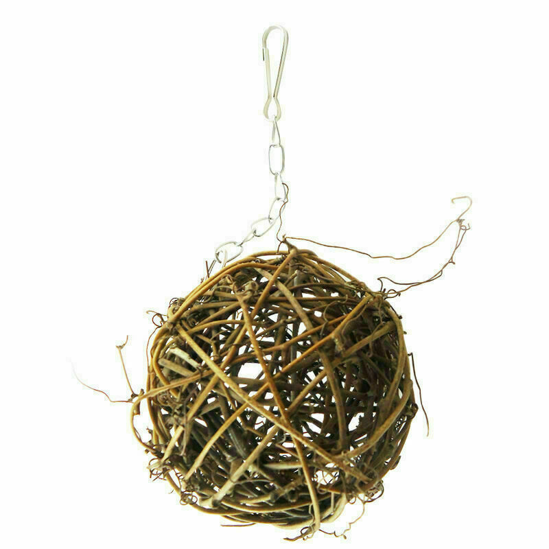 10cm Pet Birds Claw Chew Play Foot Toys Parrot Swing Cage Vine Parak Ball