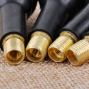 8pcs Auto Car TR414 Brass Snap In Tire Type Valves Rubber Wheel Stem W Dust Cap