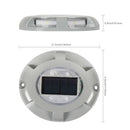 4LED Round Ground Light Waterproof Solar Underground Lamp (Cold White)