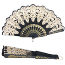 Spanish Style Lace Silk Folding Hand Held Dance Flower Fan Dance Party Wedding F