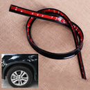 118cm Auto Car Wheel Eyebrow Strip Protector Wheel Arch Lips Fender Flare Cover