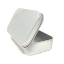 8-Pack Hinged Tin Box Containers With Solid Hinged Top,Use for First Aid Ki