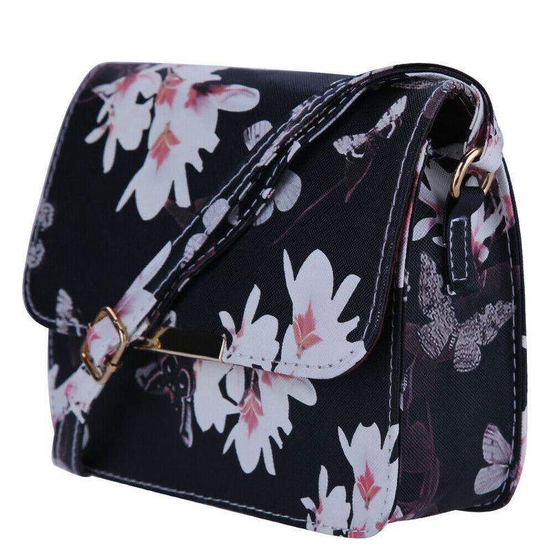 Women Crossbody Messenger bags Handbag Purse Sling Shoulder bags(Black)