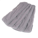 5Pcs 4 Layers Bamboo Fiber Charcoal Washable Cloth Diaper Nappies Inserts ~ Z