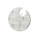 Mini Manicure Palette Nail Art Finger Ring Palette Mixing Stainless Steel