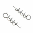 5X(100Pcs Spring Twist Lock Fishing Hook Centering Pin for Soft Lure Bait  V7D8)
