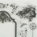 Beautiful Flower Fairy transparent silico clear rubber stamp cling diary decor #