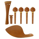 1 Set Violin Kit Accessories 4/4 High-Grade Jujube Violin Fitting Parts wit