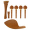 1 Set Violin Kit Accessories 4/4 High-Grade Jujube Violin Fitting Parts wit