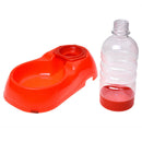 Pet Supply Dog Cat Automatic Water Supply Bowl Platter for Food Red