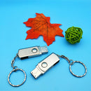 Stainless Steel USB 2.0Pen Drive 1gb Flash Drive Stick Flash DriveWithKeychainTU
