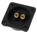 2-Way Speaker Box Terminal Binding Post, Square Spring Cup Connector (80-502)