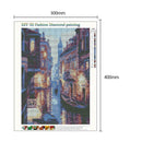 5D DIY Full Drill Diamond Painting Night View Cross Stitch Embroidery Kit