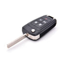 5 Button Flip Folding Key Shell Remote Case Fob For CHEVROLET Camaro Volt 3c