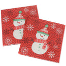 20pcs/Set Snowman Printing Napkins Xmas Napkins Christmas Napkins Party de- 3C