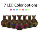 130mL Aroma Essential Oil Diffuser Ultrasonic Humidifier (Dark Brown B) A