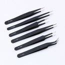 6pcs Safe Stainless Steel Anti-static Tweezers Maintenance Tool Kits
