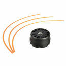 4 Pcs Line Trimmer Head With 3 Mowing Ropes Set Plastic For Lawn Brush Cutter
