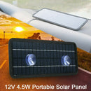 12V 4.5W Portable Solar Panel Power Car Universal Boat Battery Charger Back