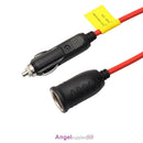 12V Car Cigarette Lighter Plug Extension Cable Lead Charger Power Socket Adapter
