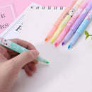 6Pc Cartoon Cute Creative Focus Stud Highlighter Marker Pen School Office Supply