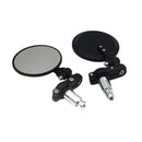 2Pcs/Pair Motorcycle Rear View Mirrors Round 7/8 Inch Handle Bar End Foldab