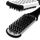 Plywood Bristles Comb Straightener Electric Heat Brush Hair Straightener