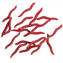 Fish Lures Bass Earthworms Simulation Bait Worm Carp Fishing Tackle red S6U9