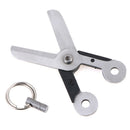 Outdoor Tool Key Chain Stainless Steel Mini Survival Spring EDC Scissor TooS Gw
