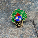 Creative Cartoon Tree House Brooch Badge Jacket Lapel Women Men Coat Pins
