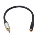 3.5 mm Male to Male Stereo Audio Aux Cable, 1 Feet, 1.5 Meters