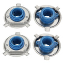 4pcs H4 LED Halogen Bulb Holder Socket Retainer Adapter Conversion Kit Durable