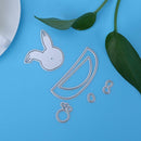 Rabbit Car DIY Metal Stencil for Scrapbooking Embossing Craft Cutting Die